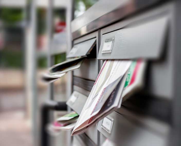 Haus & Markt: Briefkasten mit Prospekten